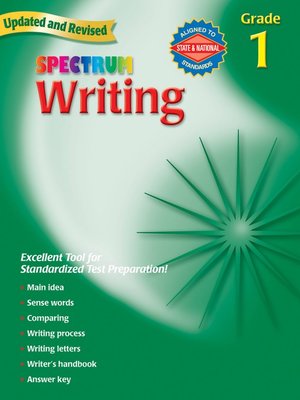 cover image of Writing, Grade 1